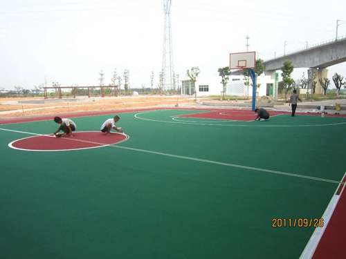 橡胶地板的施工方法